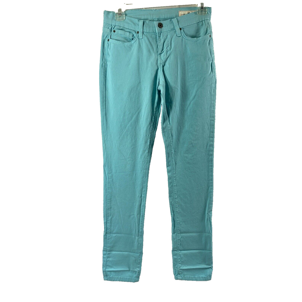 Angry Rabbitt Jeans Womens Size 26 Turquoise Blue Denim Skinny Stretch